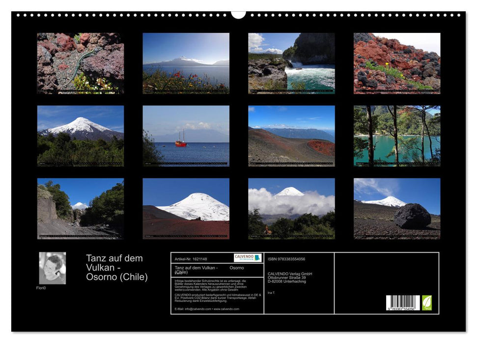 Dance on the Volcano - Osorno (Chile) (CALVENDO Wall Calendar 2024) 