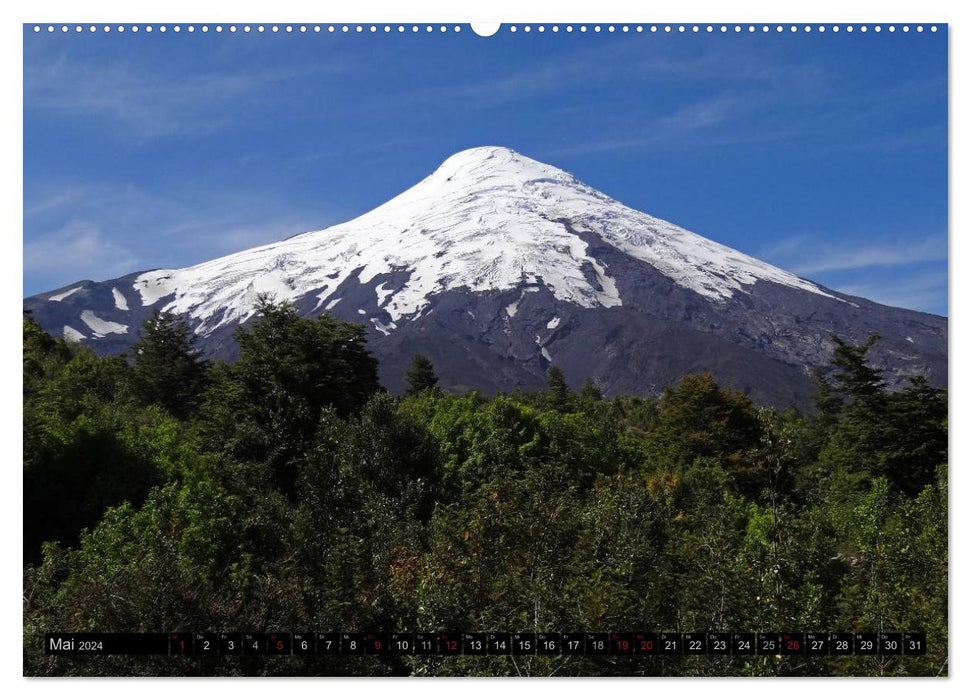 Danse sur le volcan - Osorno (Chili) (Calendrier mural CALVENDO 2024) 