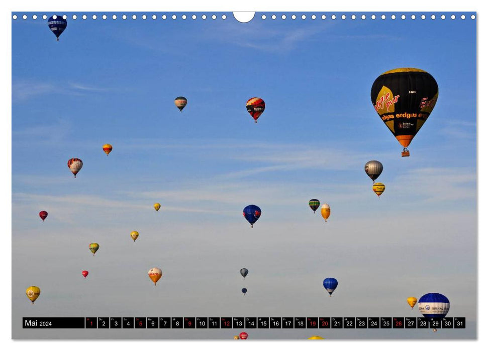 Balloons - fascination in the air (CALVENDO wall calendar 2024) 