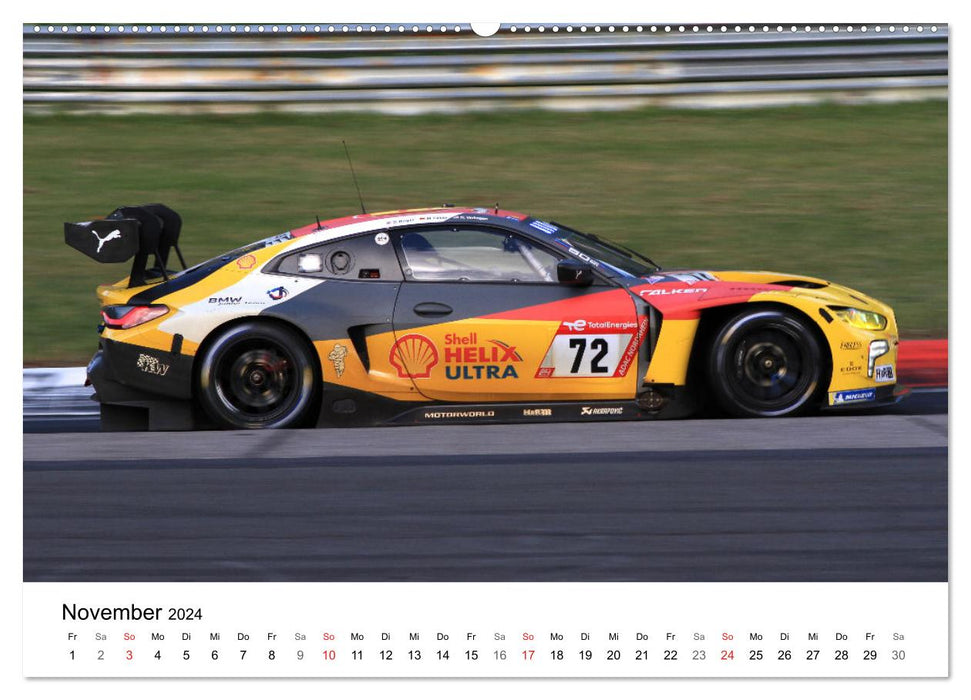Supersportwagen auf der Rennstrecke (CALVENDO Premium Wandkalender 2024)