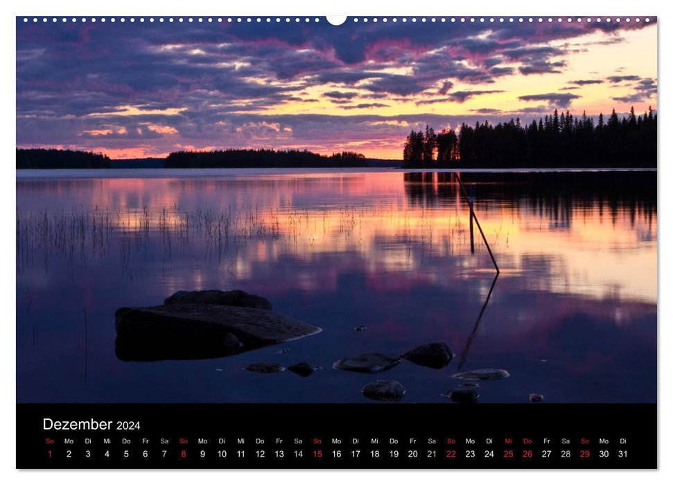Finlande – Pays des Mille Lacs (Calvendo Premium Wall Calendar 2024) 