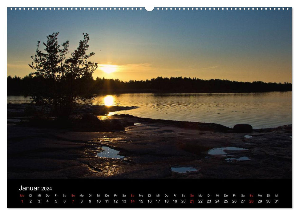 Finlande – Pays des Mille Lacs (Calvendo Premium Wall Calendar 2024) 