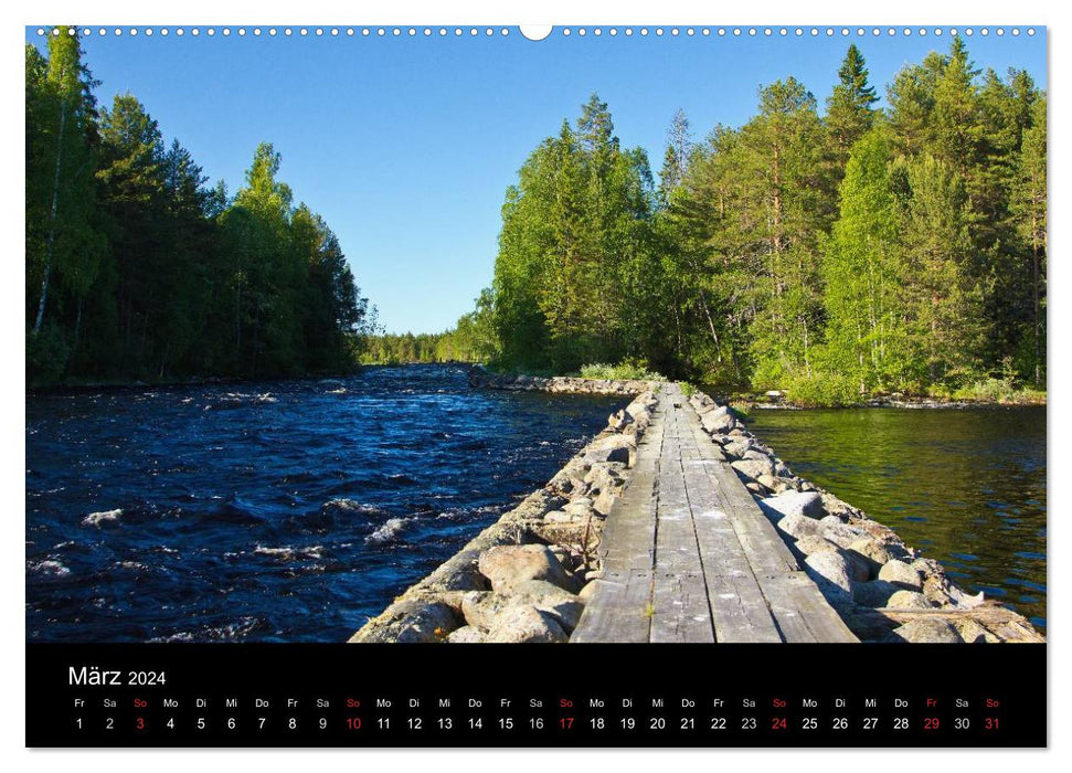 Finnland - Land der tausend Seen (CALVENDO Premium Wandkalender 2024)