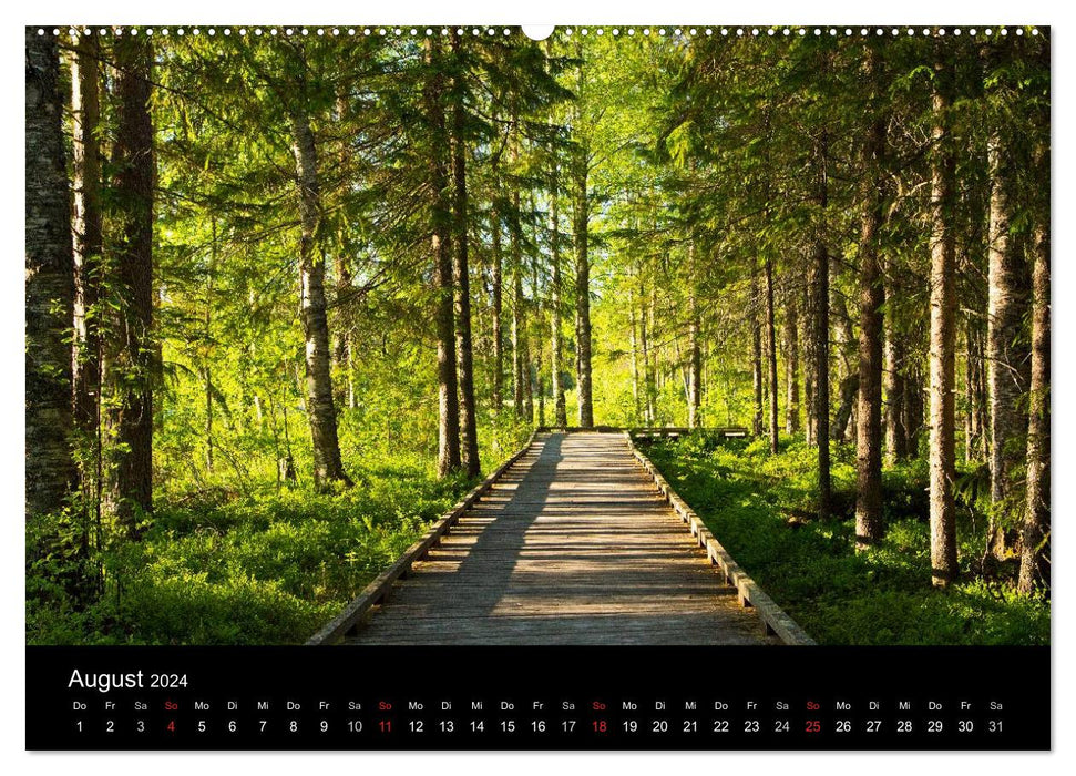 Finlande – Pays des Mille Lacs (Calvendo Premium Wall Calendar 2024) 