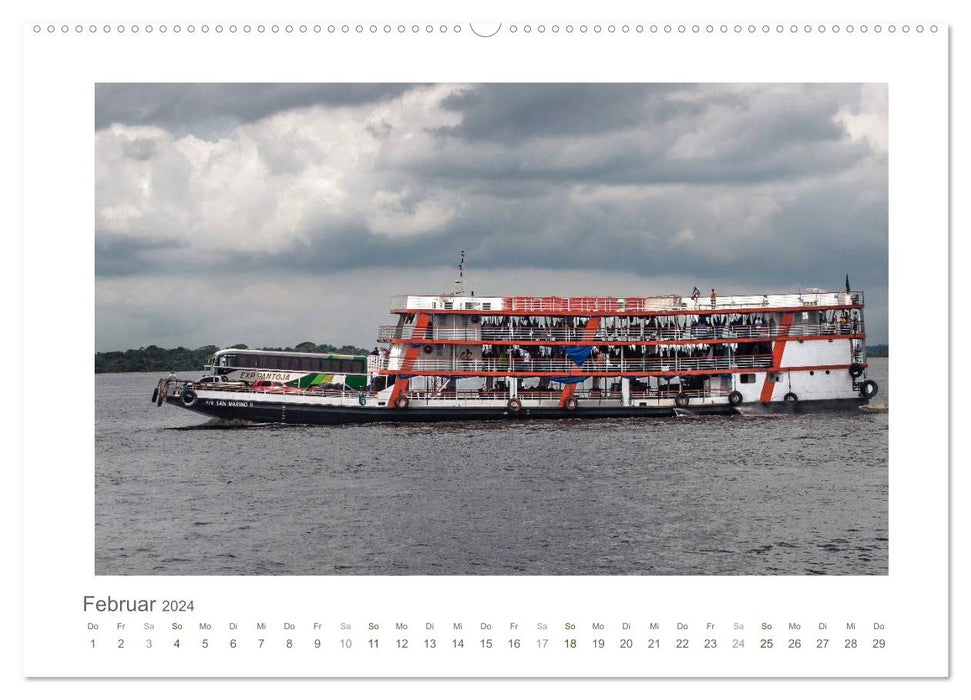 Amazon, un voyage le long de ses rives (Calendrier mural CALVENDO Premium 2024) 