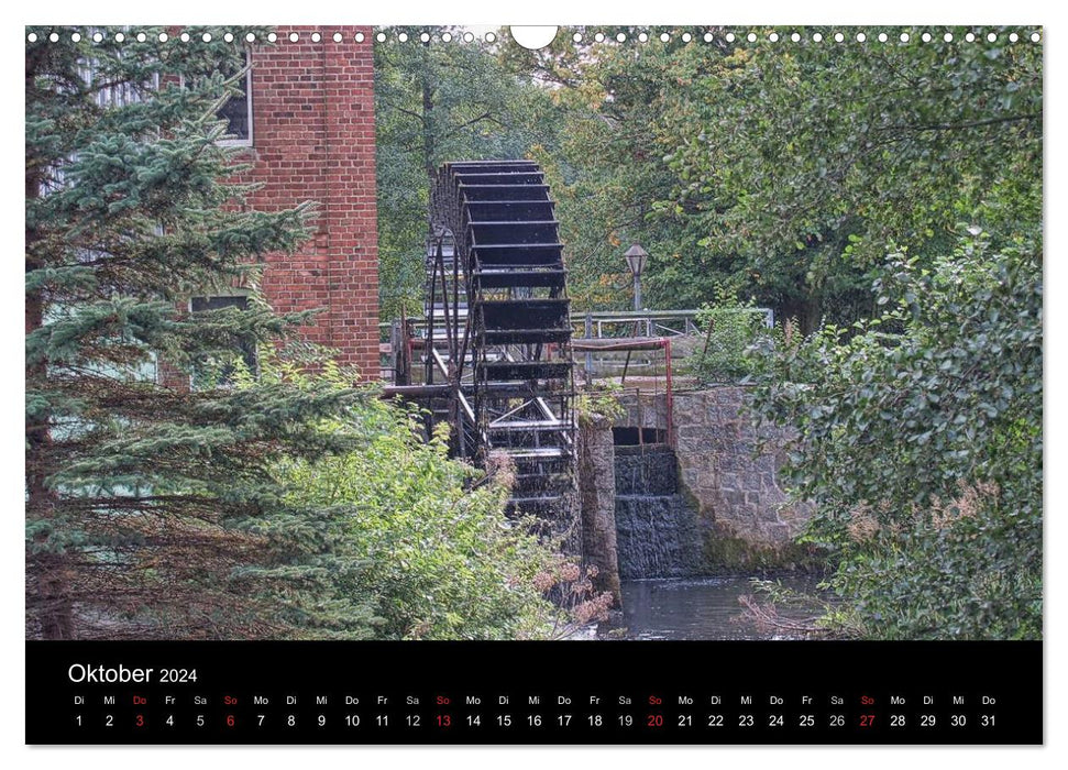Wassermühlen an der Dahme (CALVENDO Wandkalender 2024)
