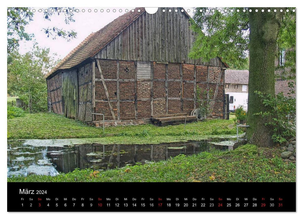Water mills on the Dahme (CALVENDO wall calendar 2024) 