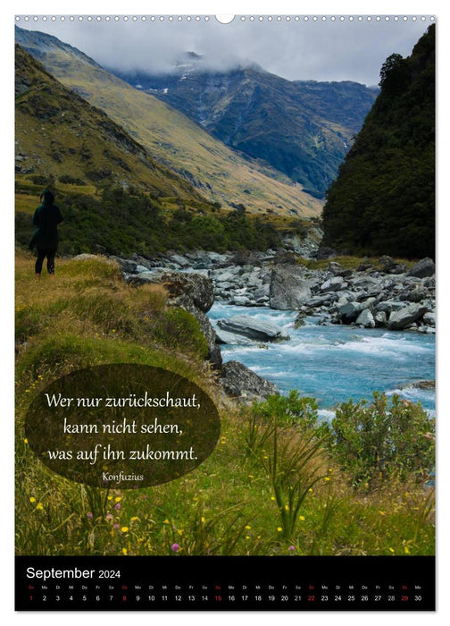 New Zealand - A country is upside down (CALVENDO Premium Wall Calendar 2024) 