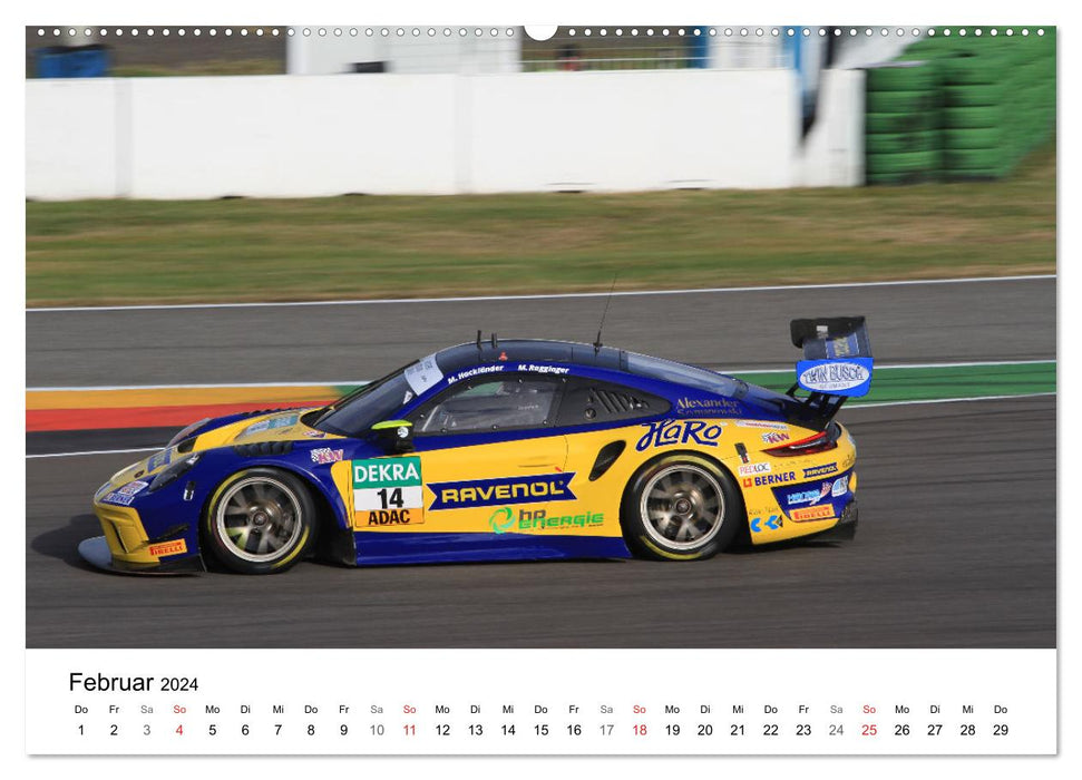 Super sports cars on the race track (CALVENDO wall calendar 2024) 