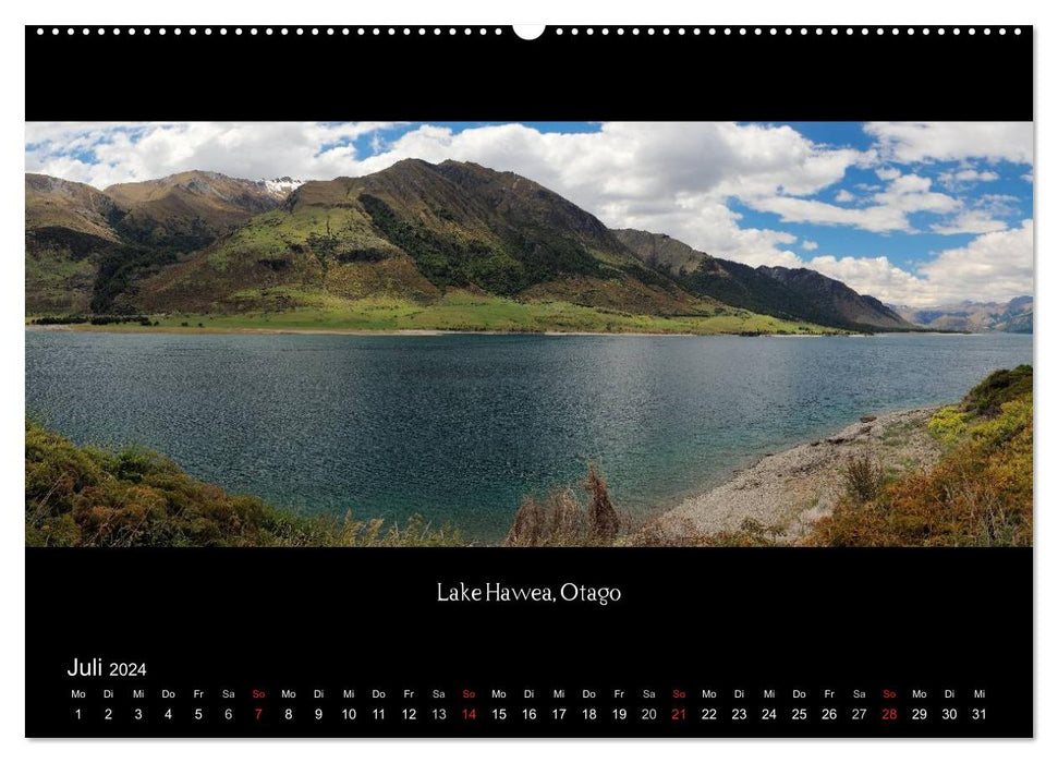 Aotearoa - Land of the Long White Cloud (CALVENDO Premium Wall Calendar 2024) 