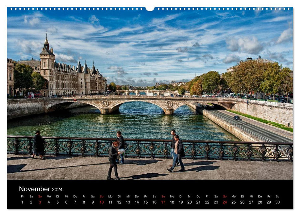 Paris - Impressions of a cosmopolitan city (CALVENDO Premium Wall Calendar 2024) 