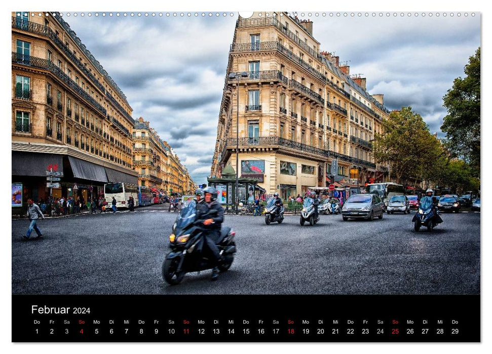 Paris - Impressionen einer Weltstadt (CALVENDO Premium Wandkalender 2024)