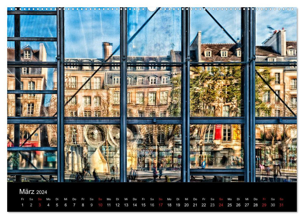 Paris - Impressionen einer Weltstadt (CALVENDO Premium Wandkalender 2024)