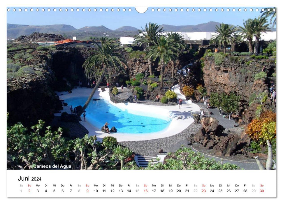 Die Canarischen Inseln - Lanzarote (CALVENDO Wandkalender 2024)
