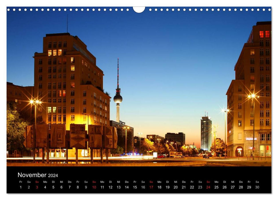 BERLIN ZUR BLAUEN STUNDE (CALVENDO Wandkalender 2024)