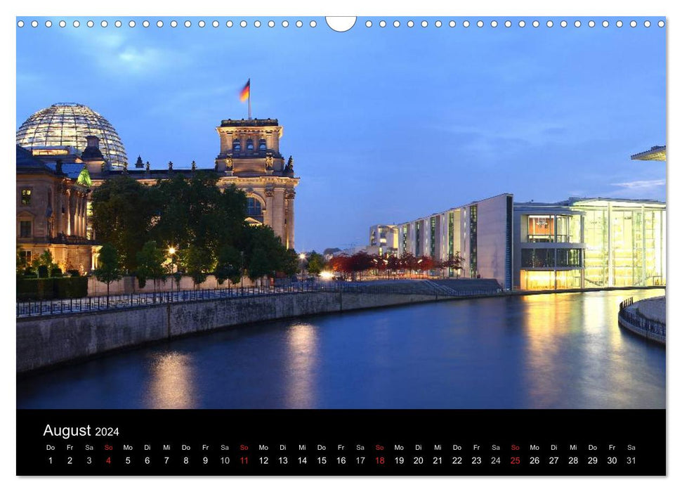 BERLIN ZUR BLAUEN STUNDE (CALVENDO Wandkalender 2024)