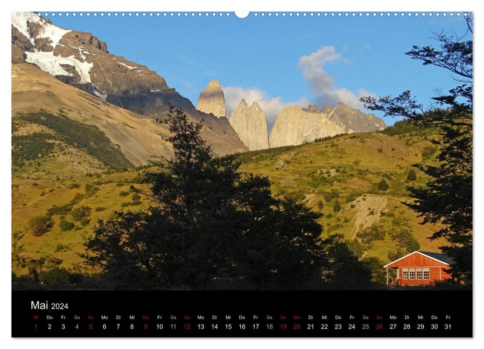 Im Nationalpark Torres del Paine (Chile) (CALVENDO Premium Wandkalender 2024)