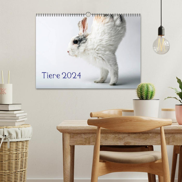 Tiere 2024 (CALVENDO Wandkalender 2024)