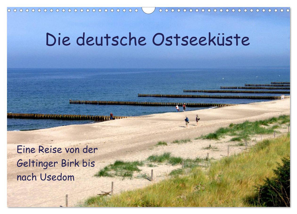Die deutsche Ostseeküste - Eine Reise von der Geltinger Birk bis nach Usedom (CALVENDO Wandkalender 2024)