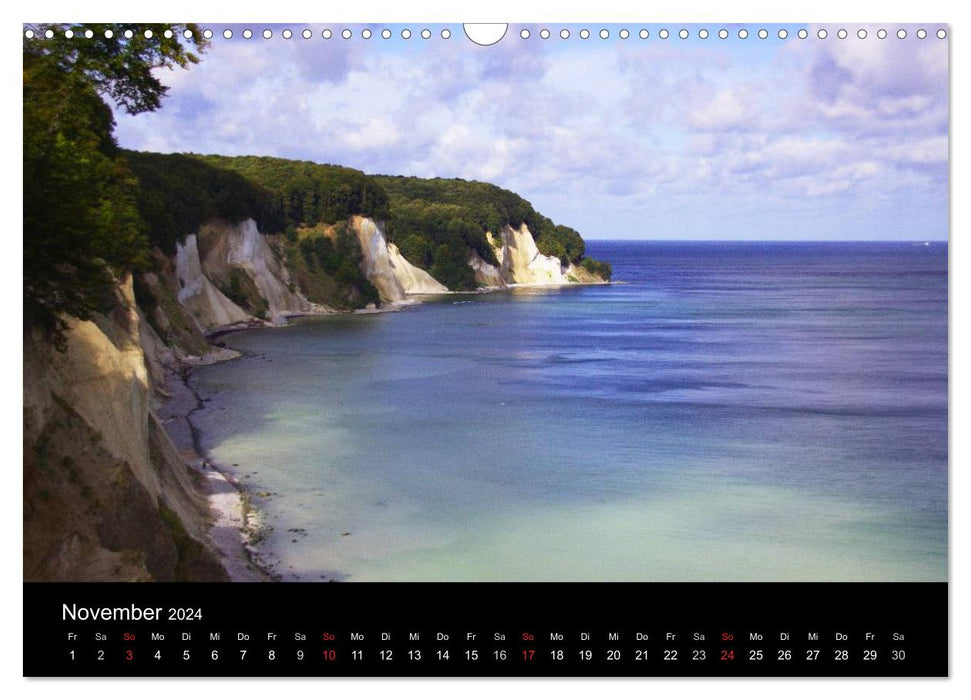 The German Baltic Sea coast - A journey from the Geltinger Birk to Usedom (CALVENDO wall calendar 2024) 