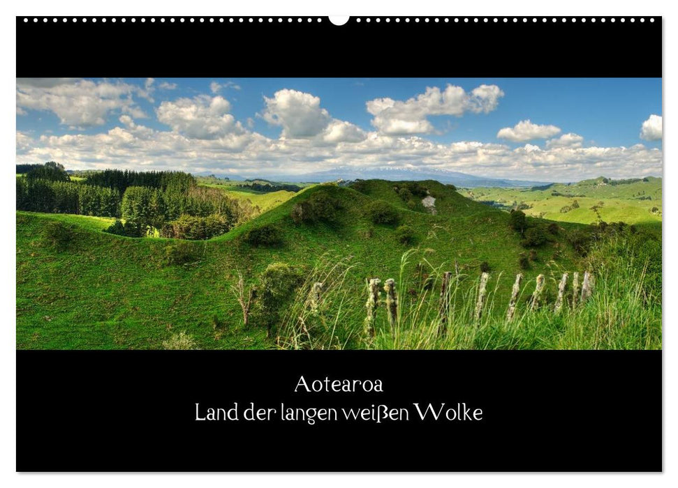 Aotearoa - Land of the Long White Cloud (CALVENDO Wall Calendar 2024) 