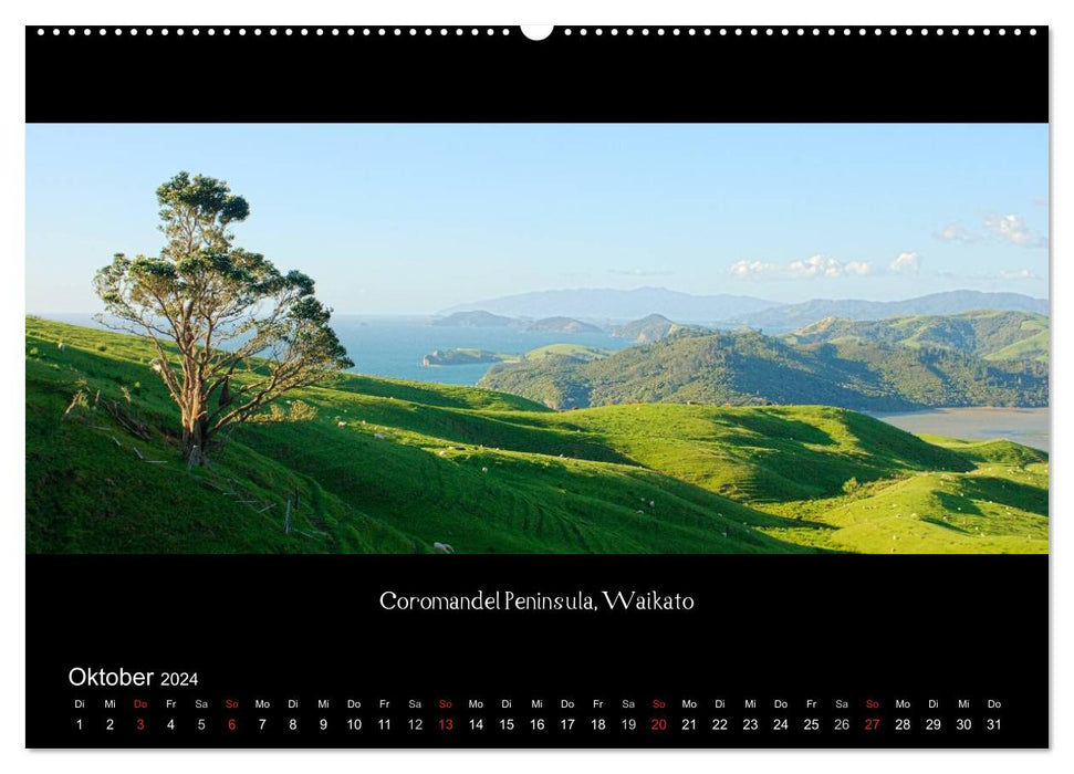 Aotearoa - Land of the Long White Cloud (CALVENDO Wall Calendar 2024) 