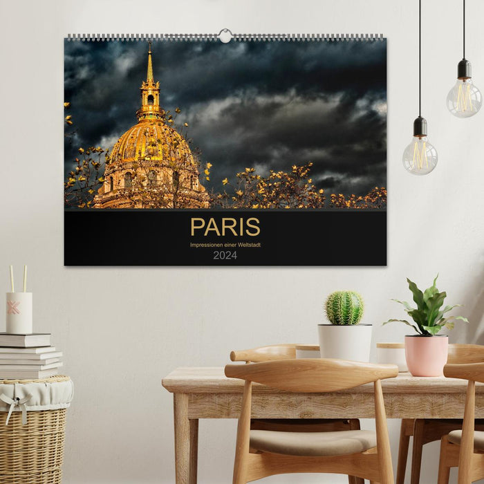 Paris - Impressions of a cosmopolitan city (CALVENDO wall calendar 2024) 