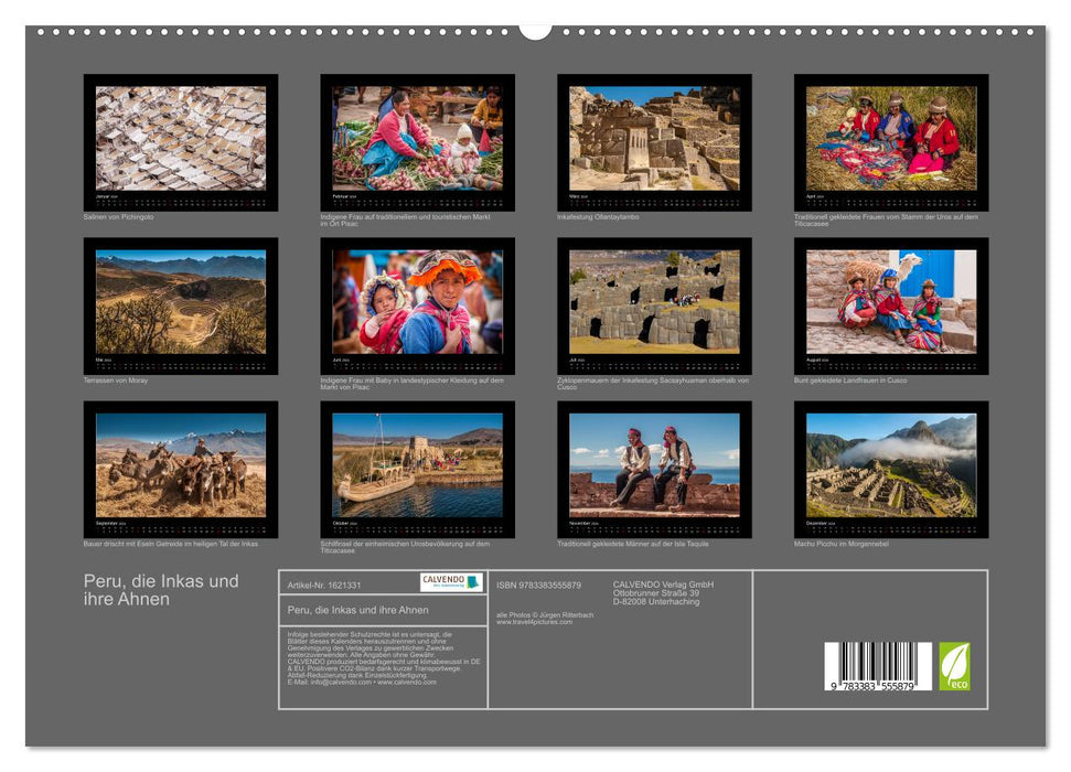 Peru, the Incas and their ancestors (CALVENDO Premium Wall Calendar 2024) 