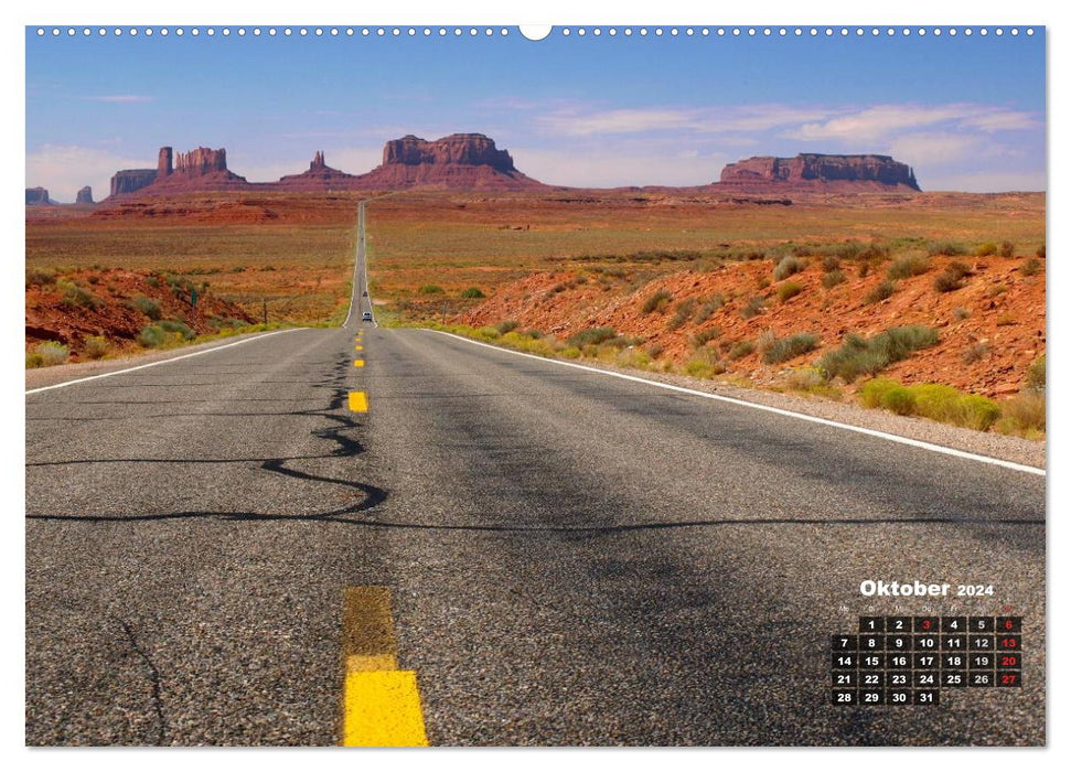 USA Country Roads (CALVENDO Premium Wall Calendar 2024) 