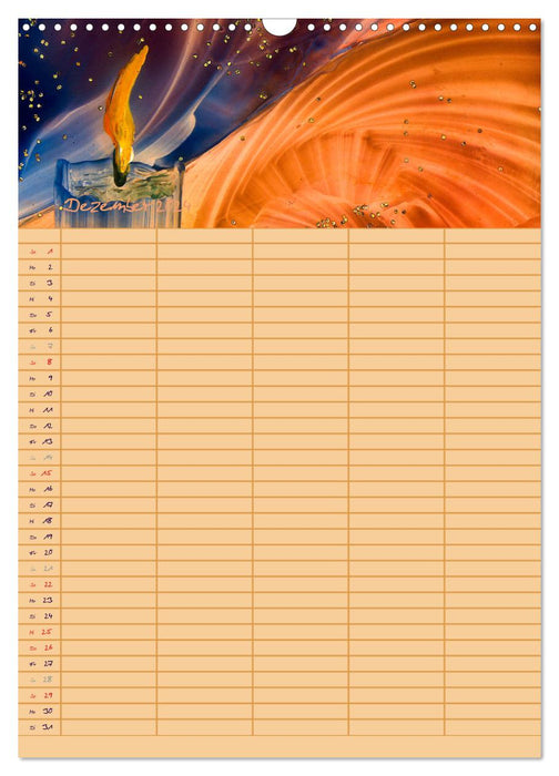 Flower Magic - Family Planner 2024 (CALVENDO Wall Calendar 2024) 