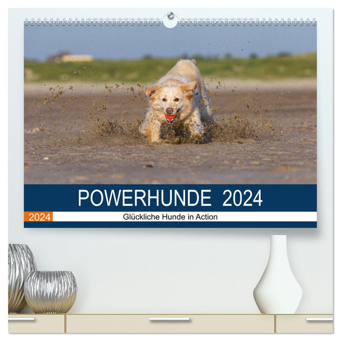 POWER DOGS 2024 (CALVENDO Premium Wall Calendar 2024) 