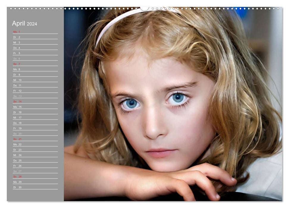 Children's eyes / birthday calendar (CALVENDO Premium wall calendar 2024) 