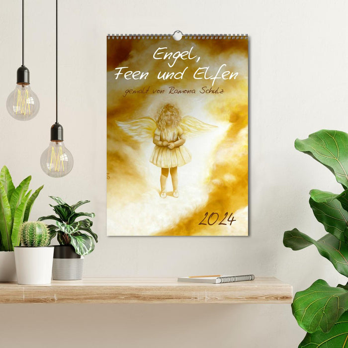 Engel, Feen und Elfen (CALVENDO Wandkalender 2024)