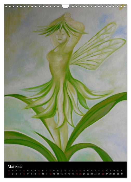 Angels, fairies and elves (CALVENDO wall calendar 2024) 