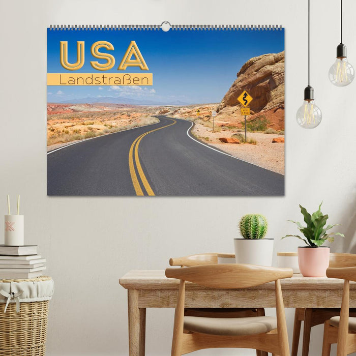 USA country roads (CALVENDO wall calendar 2024) 