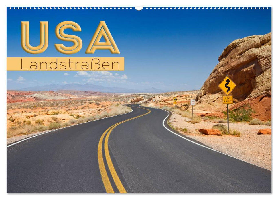 USA country roads (CALVENDO wall calendar 2024) 