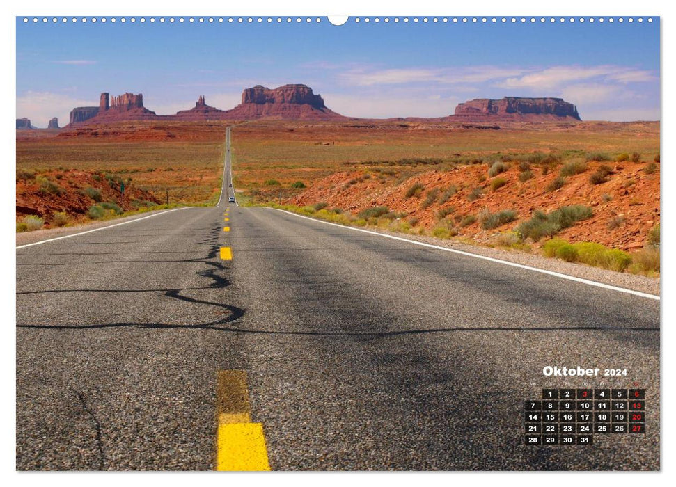 USA country roads (CALVENDO wall calendar 2024) 