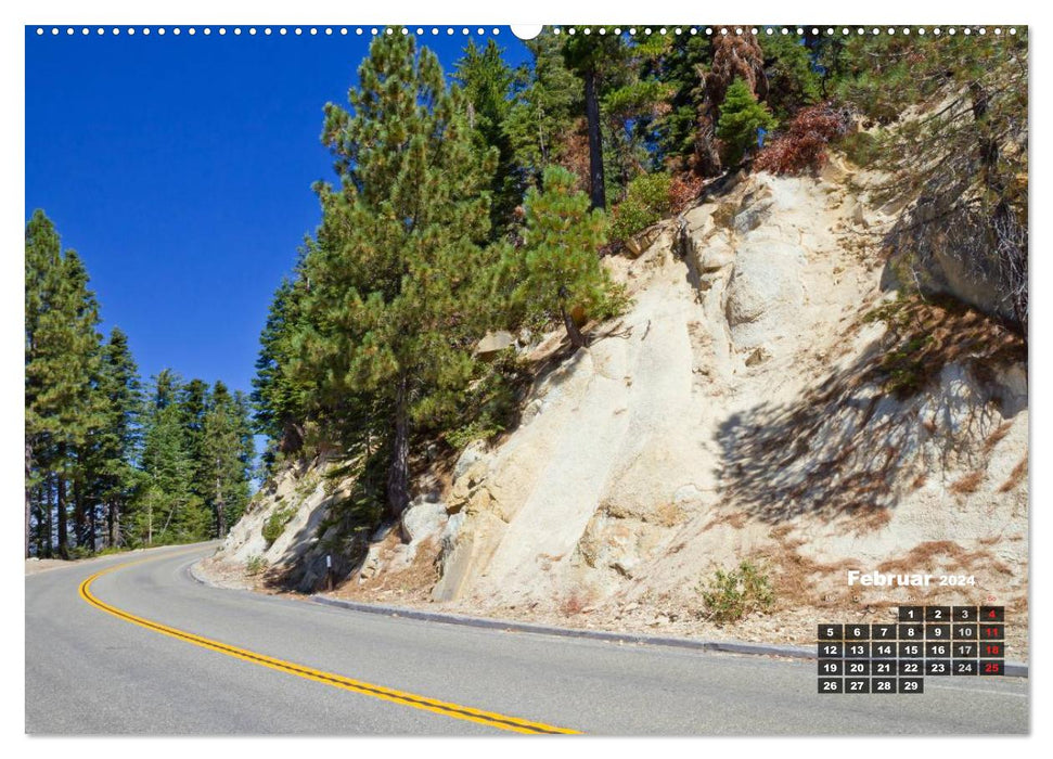 USA country roads (CALVENDO wall calendar 2024) 