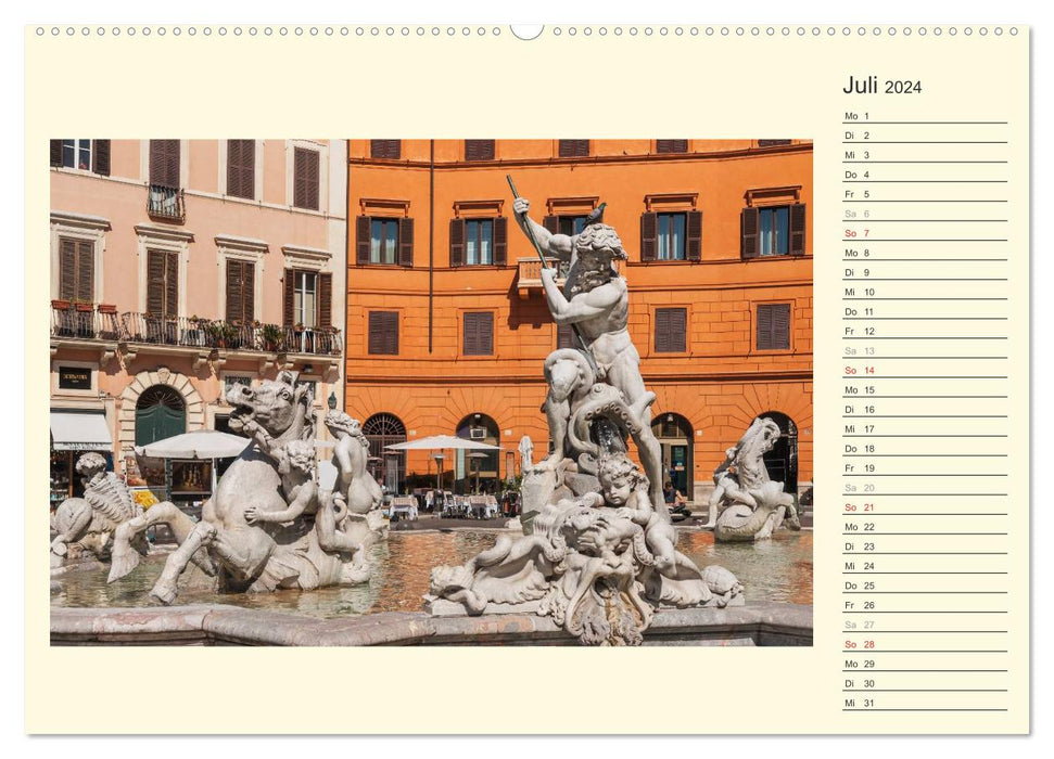 Rome-Italy / Birthday Calendar (CALVENDO Premium Wall Calendar 2024) 