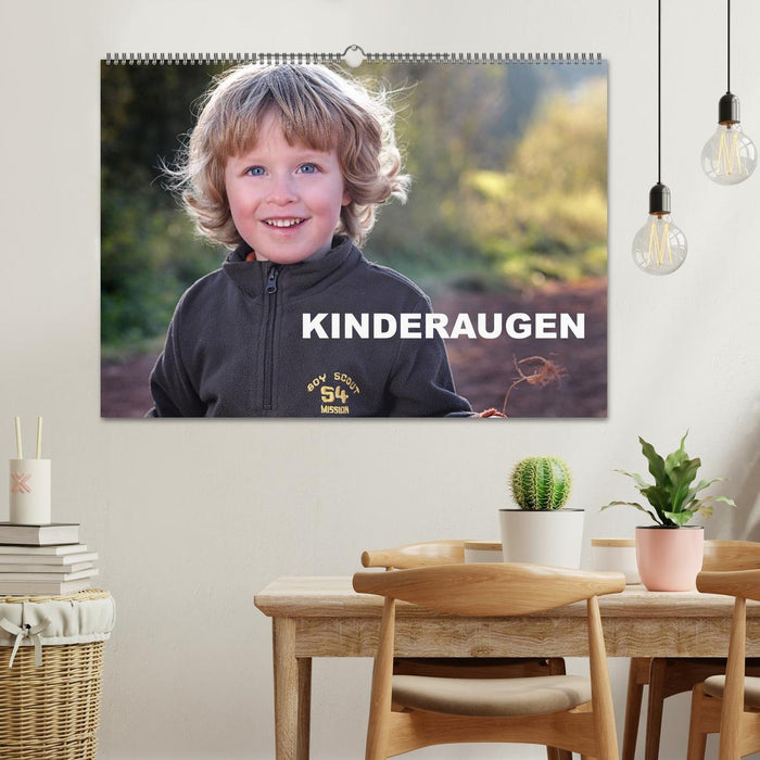 Kinderaugen / Geburtstagskalender (CALVENDO Wandkalender 2024)