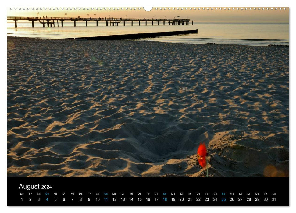 Baltic Sea beach Graal-Müritz (CALVENDO Premium Wall Calendar 2024) 