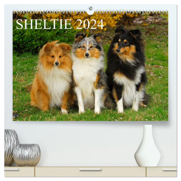 Sheltie 2024 (CALVENDO Premium Wall Calendar 2024) 