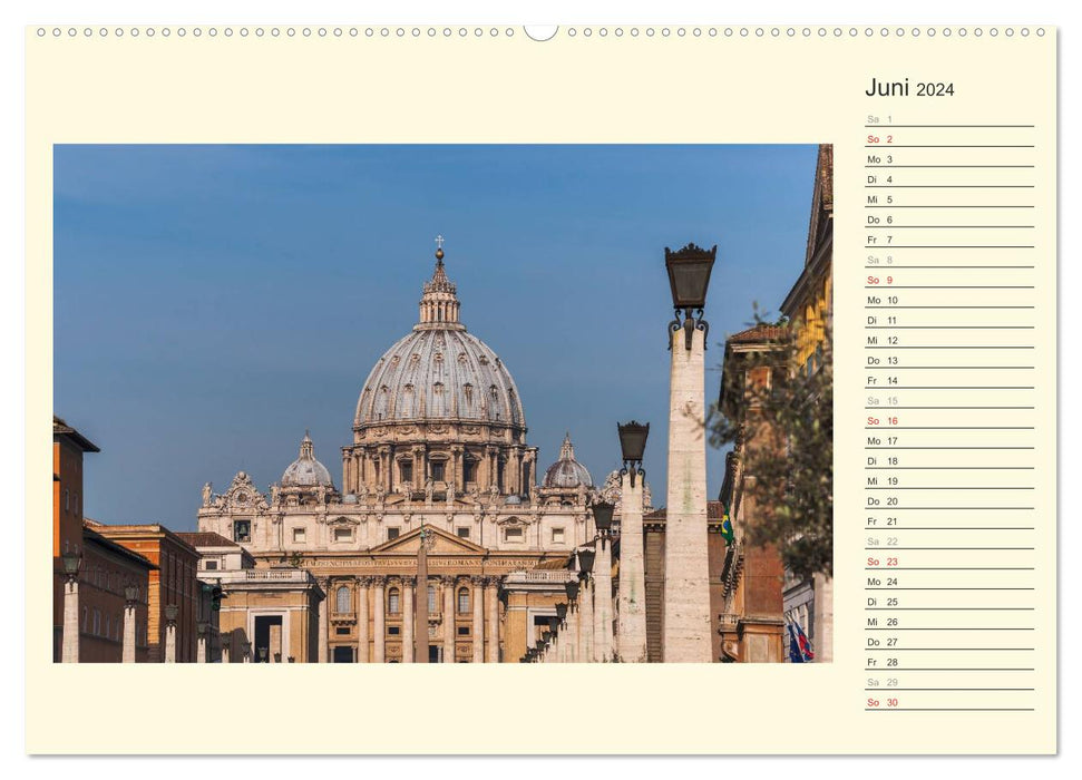 Rome-Italy / Birthday Calendar (CALVENDO Wall Calendar 2024) 