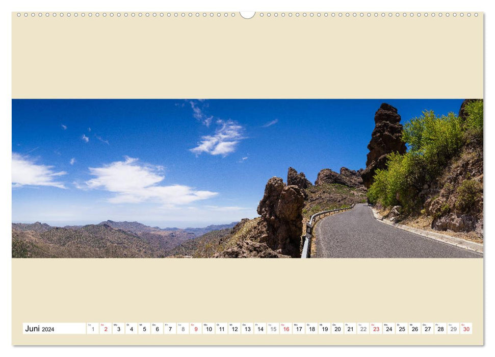 Gran Canaria - Extrabreite Landschaften (CALVENDO Premium Wandkalender 2024)