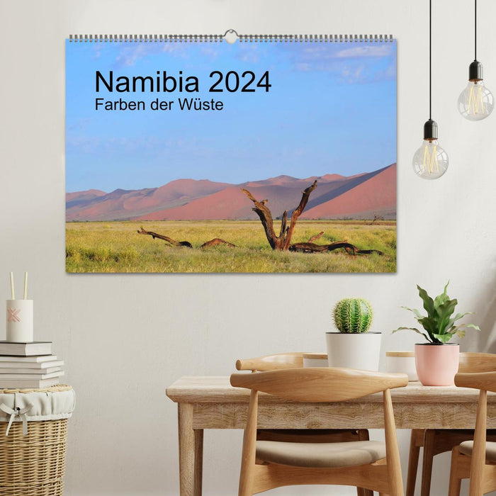Namibie 2024 Couleurs du Désert (Calvendo Wall Calendar 2024) 