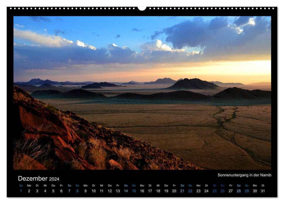 Namibia 2024 Colors of the Desert (CALVENDO Wall Calendar 2024) 