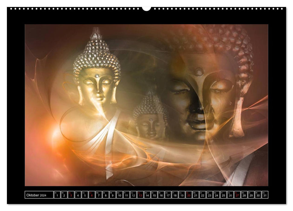 Buddha - Harmony and Relaxation (CALVENDO Premium Wall Calendar 2024) 