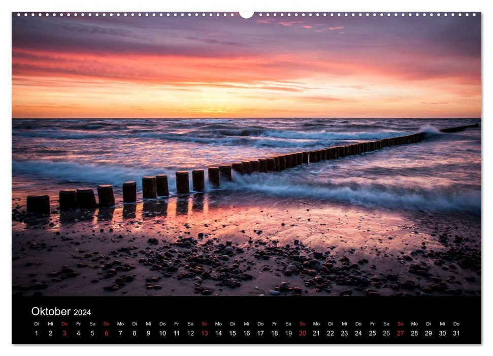 Baltic Sea beaches (CALVENDO wall calendar 2024) 