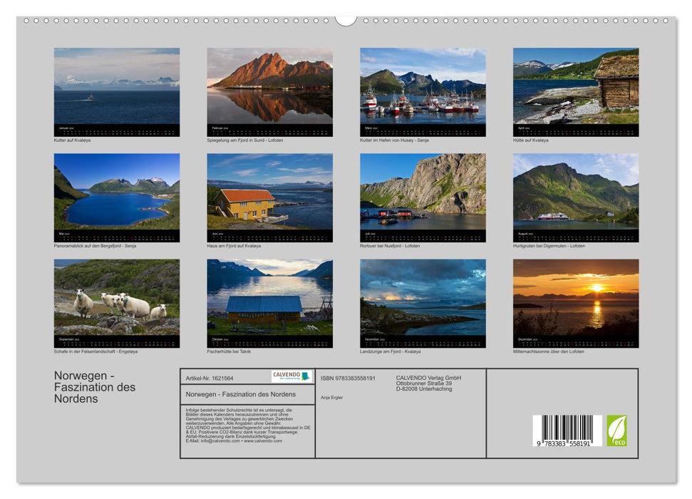 Norway - Fascination of the North (CALVENDO Premium Wall Calendar 2024) 