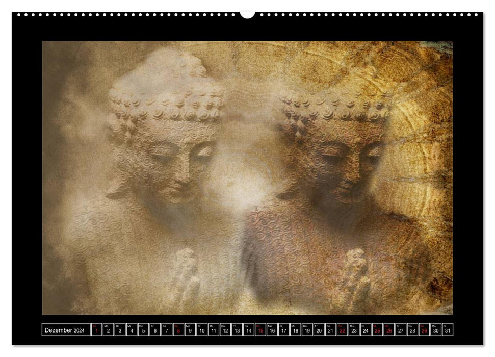 Bouddha - harmonie et détente (Calendrier mural CALVENDO 2024) 